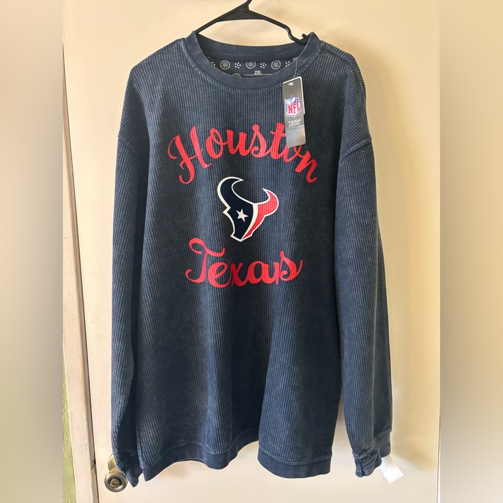 NFL G-III 4Her Navy Sweatshirt Houston Texans